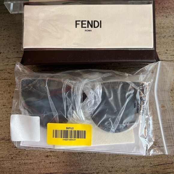 FENDI F is FENDI FF 55mm Havana Cat Eye Sunglasses - Picture 10 of 14